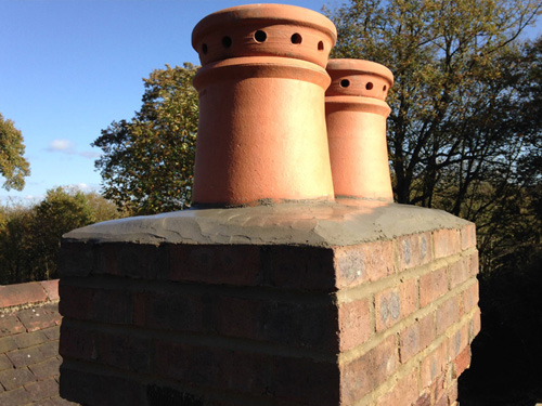 Chimney Pot installation in Dedham  